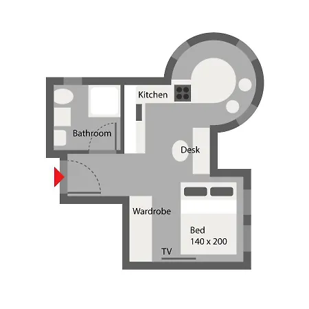 Little Castle Near Airport And Messe Apartmán